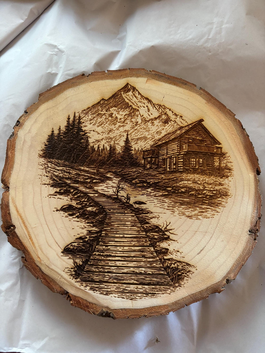 The Cabin-  Live Edge ArtWork